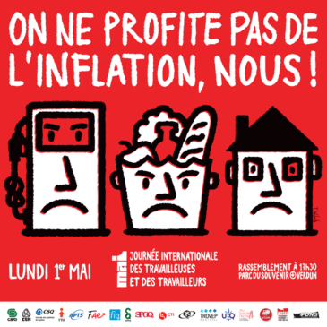 1er mai : Journée internationale des travailleuses et travailleurs