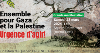 Manif du 23 mars : Ensemble pour la Palestine, la justice et la paix