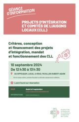 Séance d’information concernant les projets d’intégration et le comité de liaison local