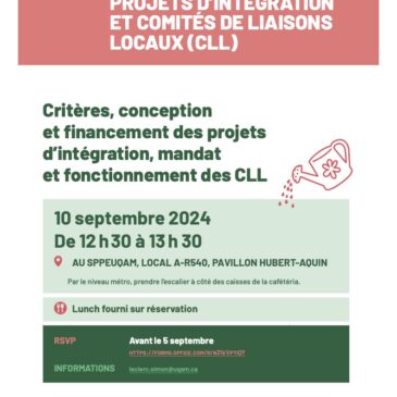 Séance d’information concernant les projets d’intégration et le comité de liaison local