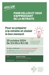 Atelier sur la retraite pour les personnes chargées de cours s’approchant de cette étape de vie