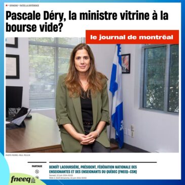 Pascale Déry, la ministre vitrine à la bourse vide?