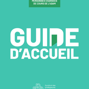 Un guide d’accueil pour les nouvelles personnes chargées de cours