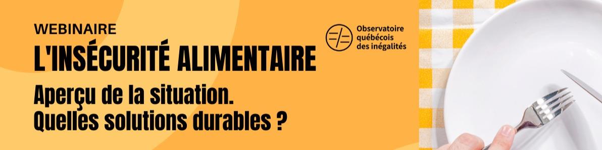 Webinaire | L’insécurité alimentaire : quelles solutions durables?